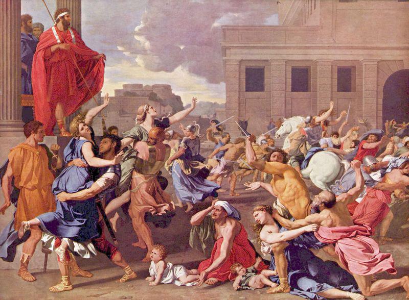 Nicolas Poussin The Rape of the Sabine Women oil painting picture